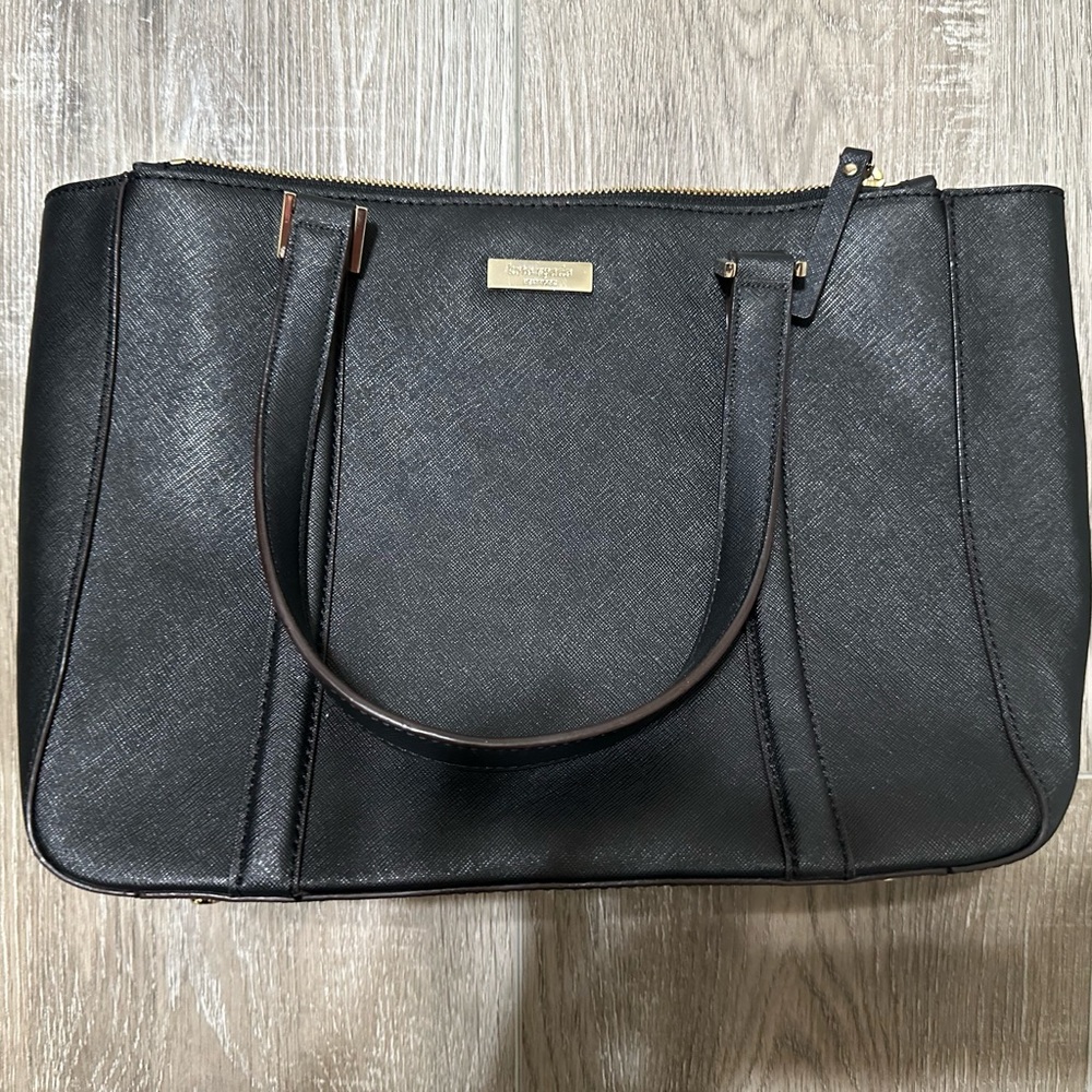 *Authentic* Kate Spade Black Purse with colorful inside